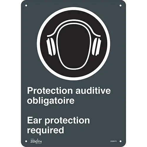 "Protection Auditive Obligatoire - Ear Protection Required" Sign - SGM678