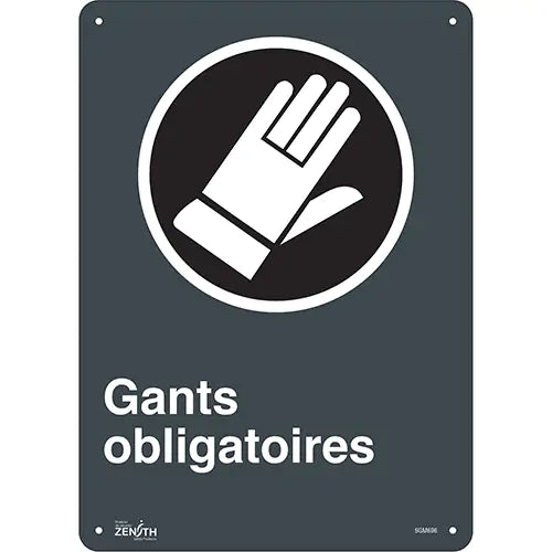 "Gants Obligatoires" Sign - SGM696