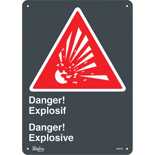 "Explosif/Explosive" Sign - SGM738