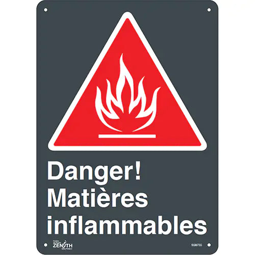 "Matières Inflammables" Sign - SGM755