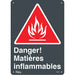 "Matières Inflammables" Sign - SGM755