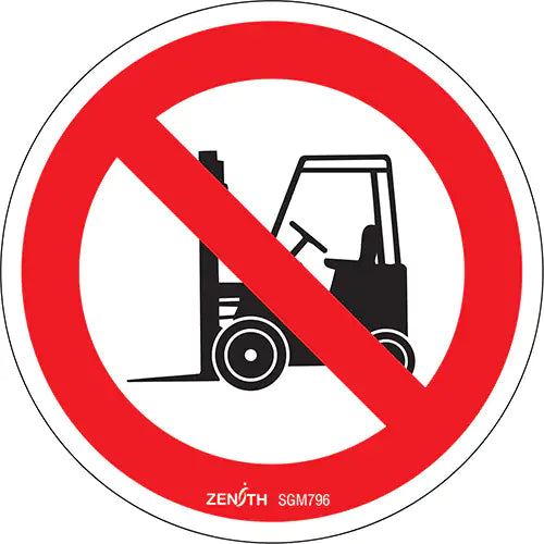 No Forklifts CSA Safety Sign - SGM796