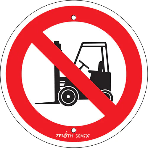 No Forklifts CSA Safety Sign - SGM797