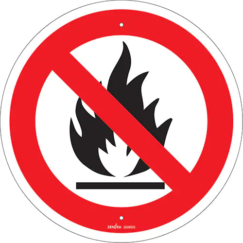 No Open Flames CSA Safety Sign - SGM806