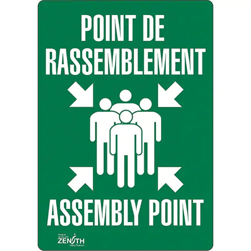 "Point de rassemblement/Assembly Point" Sign - SGP168
