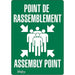 "Point de rassemblement/Assembly Point" Sign - SGP168