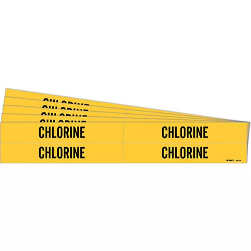 "Chlorine" Pipe Markers - 7048-4-PK