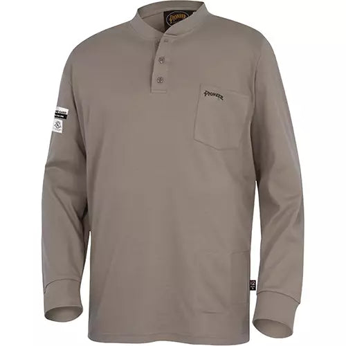 FR Interlock Henley Shirt Large - V2580230-L