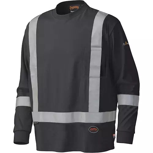 Flame-Resistant Long-Sleeved Safety Shirt Large - V2580470-L