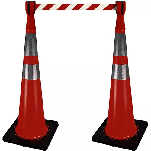 Traffic Cone Topper with 10' Barricade Tape - V6202010-O/S