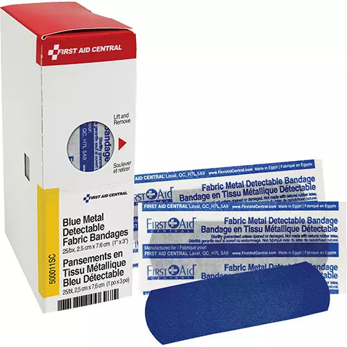 Fabric Blue Detectable Bandages - 500011SC