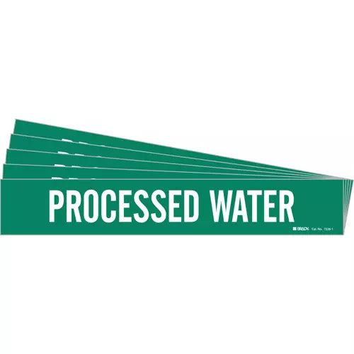 "Processed Water" Pipe Marker - 7226-1-PK