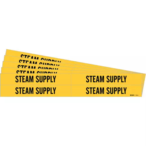 "Steam Supply" Pipe Markers - 7272-4-PK