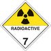 Radioactive Materials TDG Placard - TT700TB