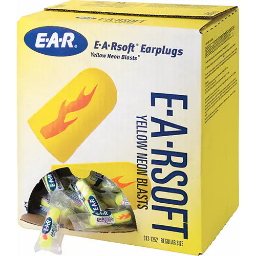 E-A-Rsoft Yellow Neon Blasts Earplugs Regular - 312-1252