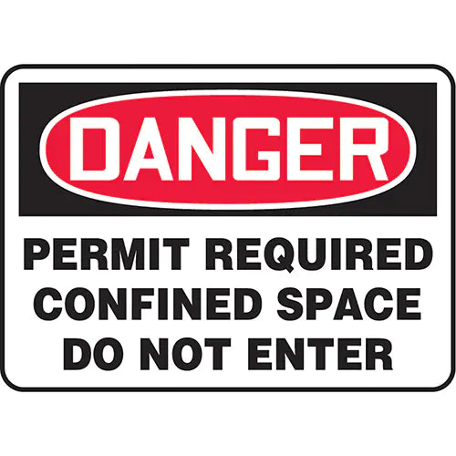 "Permit Required Confined Space" Sign - MCSP007VS