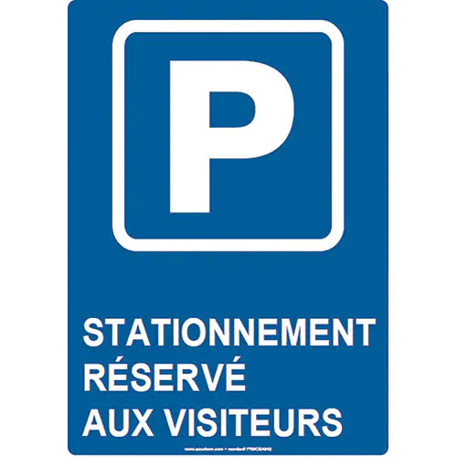 "Stationnement réservé aux visiteurs" Sign - FRMCSA842VP