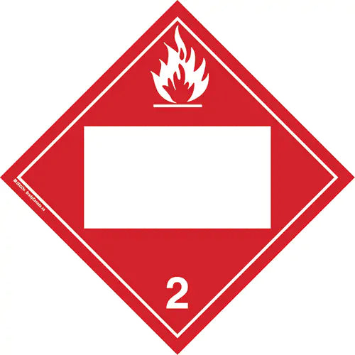 Flammable Gases TDG Placard 10-3/4" - 09092