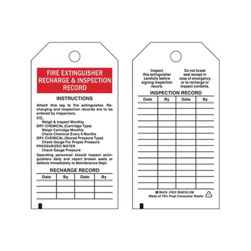 Inspection Record Tags - 76222