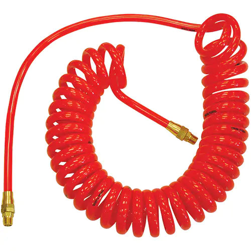 Flexcoil Self-Storing Polyurethane Air Hoses With Fittings - 17.625