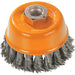 Knot-Twisted Wire Cup Brush 5/8"-11 - 13F354