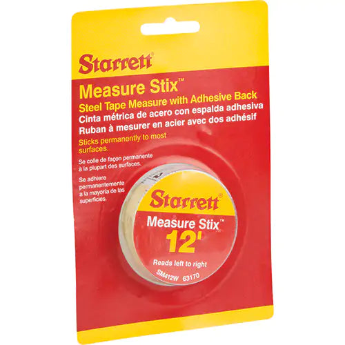 Measure Stix™ Steel Measuring Tape with Adhesive Backing - 63170