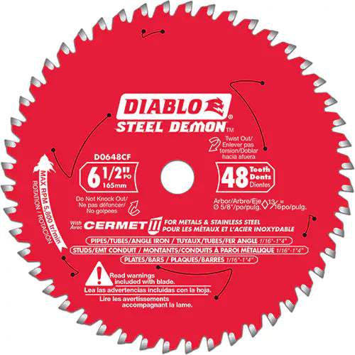 Steel Demon™ Cermet II Circular Saw Blade 5/8" - D0648CFA