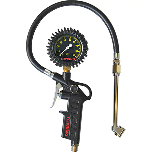 Tire Pressure Gauges - Dual Wheel Type- Pistol Grip Dial Inflator Gauges - 63.710