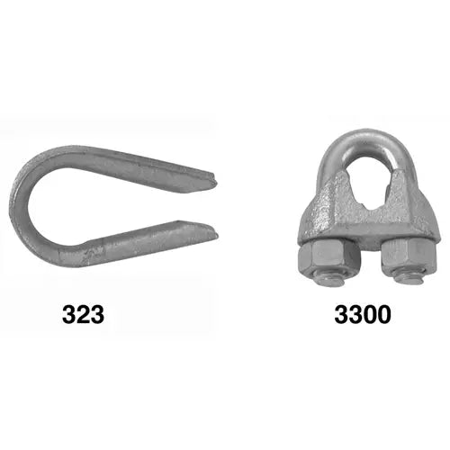 Wire Rope Clips with Thimble Set - B7675129