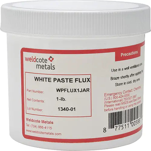 White Paste Brazing Flux 1/4 lb. - WPFLUX14JAR