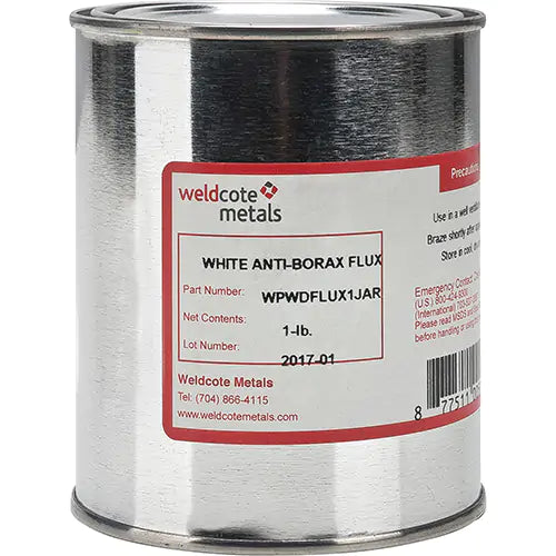 White Antiborax Flux 1 lb. - WPWDFLUX1JAR