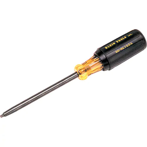 Klein® Cushion-Grip Screwdrivers-Round Shank, Square Recess Tip #1 - 665