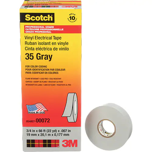 Scotch® Colour Coding Electrical Tape 35 - 35-3/4X66GY