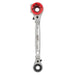 Lineman's 5-in-1 Ratcheting Box Wrench 9/16"/3/4"/1"/1-1/8" - 48-22-9216