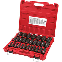Shockwave™ Impact Duty™ 1/2" Drive Metric Deep 6 Point Socket Set - 49-66-7015