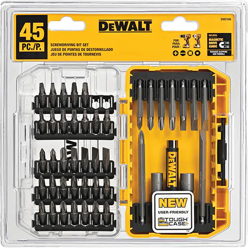 45 Piece Screwdriving Set with ToughCase®+ System Small - DW2166