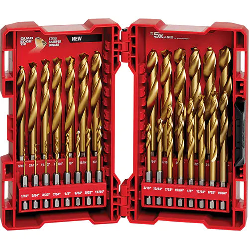 Shockwave™ Red Helix™ Drill Bit Set - 48-89-4672
