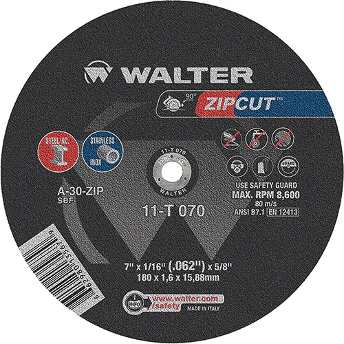 Zipcut™ Reinforced Cut-Off Wheel 5/8" - 11T070
