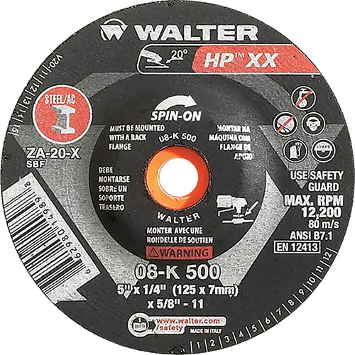Double-X™ Depressed Centre Grinding Wheel 5/8"-11 - 08K500