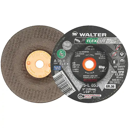 FLEXCUT MILL SCALE™ Grinding Wheel 5/8"-11 - 15L853