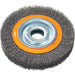 Crimped Wire Bench Wheel Brush 1/2" - 1/4" - 13B065