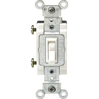 Back & Side-Wired Quiet Switches with Single Pole Framed Toggle - 1101-CW
