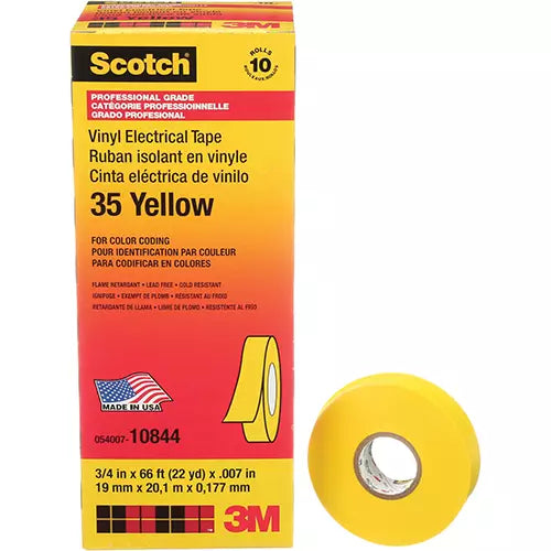 Scotch® 35 Colour Coded Tape 3/4"W X 66'L - 35-3/4X66YL