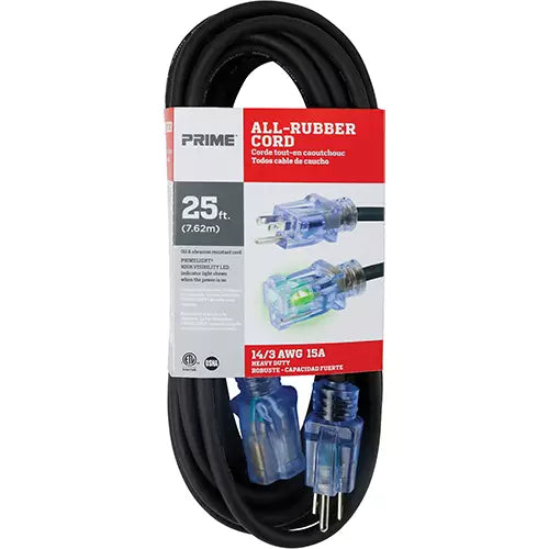 All-Rubber™ Outdoor Extension Cord - SEEC732725